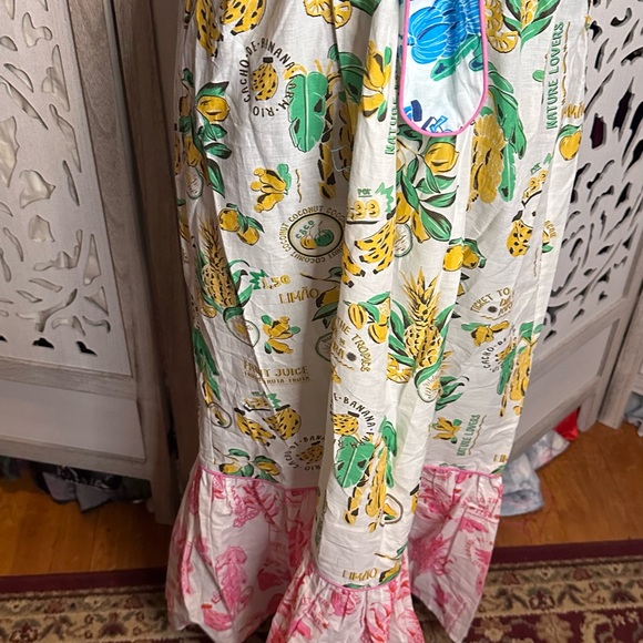 Farm Rio Anthropologie Tiered Cutout Coverup Midi Dress - Picture 5 of 7